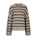 Neo Noir - Roeme Fluffy Stripe Knit Neo Noir - Roeme Fluffy Stripe Knit
