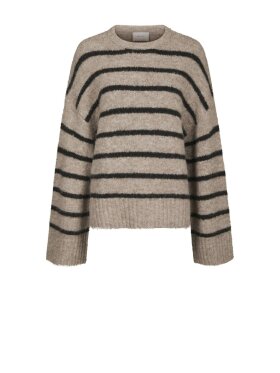 Neo Noir - Roeme Fluffy Stripe Knit Neo Noir - Roeme Fluffy Stripe Knit