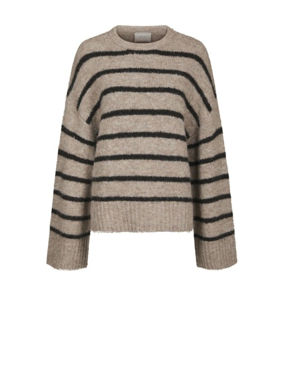 Neo Noir - Roeme Fluffy Stripe Knit Neo Noir - Roeme Fluffy Stripe Knit