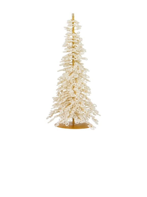 Ib Laursen - 40011-11 Christmas tree standing Fairytale Christmas w/white beads