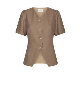 Neo Noir - Jules Pinstripe Blouse