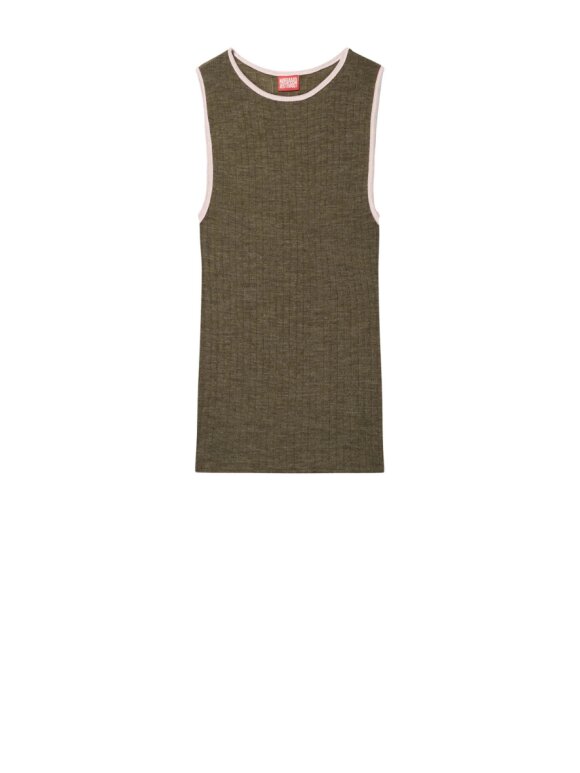 Nørgaard Paa Strøget - NPS Tank Top Kontrast Wool