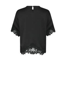 Neo Noir - Elle Heavy Sateen Lace Top
