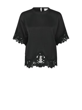 Neo Noir - Elle Heavy Sateen Lace Top Neo Noir - Elle Heavy Sateen Lace Top