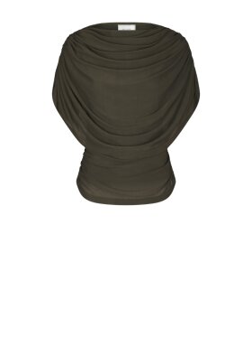 Neo Noir - Cottuna Drapy Mesh Top Neo Noir - Cottuna Drapy Mesh Top